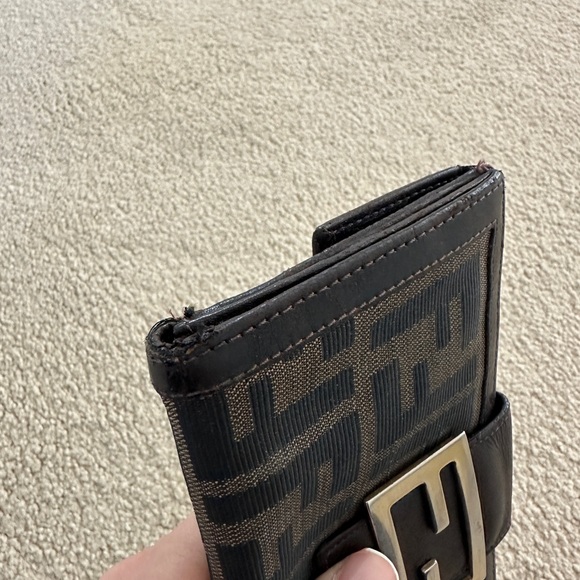 Authentic Fendi Zucca Black and Brown Women's Long Wallet - Picture 6 of 13
